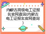 内蒙古高级电工证报名官网查询(内蒙古电工证报名官网查询)