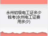 永州初级电工证多少钱考(永州电工证费用多少)