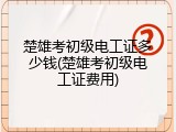 楚雄考初级电工证多少钱(楚雄考初级电工证费用)