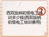 西双版纳初级电工培训多少钱(西双版纳初级电工培训费用)