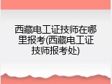西藏电工证技师在哪里报考(西藏电工证技师报考处)