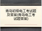 青岛初级电工考试题及答案(青岛电工考试题答案)