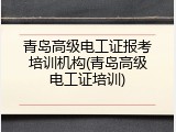 青岛高级电工证报考培训机构(青岛高级电工证培训)