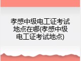 孝感中级电工证考试地点在哪(孝感中级电工证考试地点)
