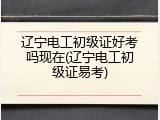 辽宁电工初级证好考吗现在(辽宁电工初级证易考)