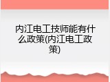 内江电工技师能有什么政策(内江电工政策)