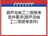 葫芦岛电工二级报考条件要求(葫芦岛电工二级报考条件)