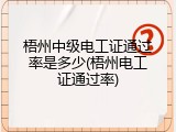 梧州中级电工证通过率是多少(梧州电工证通过率)