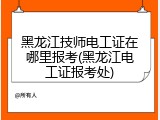 黑龙江技师电工证在哪里报考(黑龙江电工证报考处)