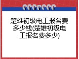 楚雄初级电工报名费多少钱(楚雄初级电工报名费多少)