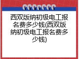 西双版纳初级电工报名费多少钱(西双版纳初级电工报名费多少钱)