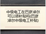 中级电工在巴彦淖尔可以领补贴吗(巴彦淖尔中级电工补贴)