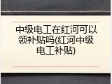 中级电工在红河可以领补贴吗(红河中级电工补贴)